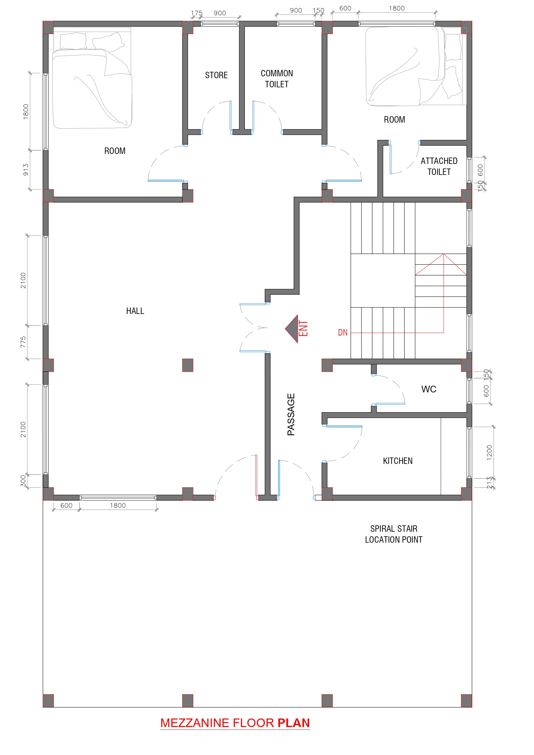 Sample of project plans Night view